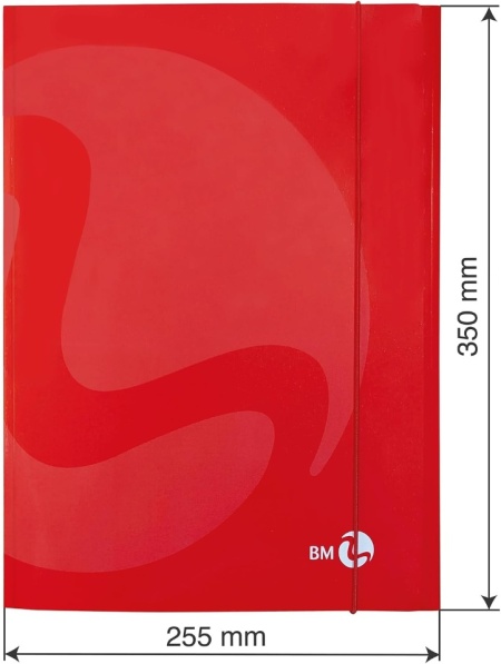 Set 10 Dosare cu 3 Clape și Elastic BM BeMore, Format A4 (25.5 x 35 cm), Carton Rigid 700 g/m², Culori Asortate - Img 3