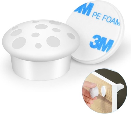 Set 2 Chei Magnetice de Rezervă pentru Siguranța Copiilor, Chei Magneți pentru Dulapuri și Sertare, Montaj Fără Unelte, Design Ergonomic - Img 3
