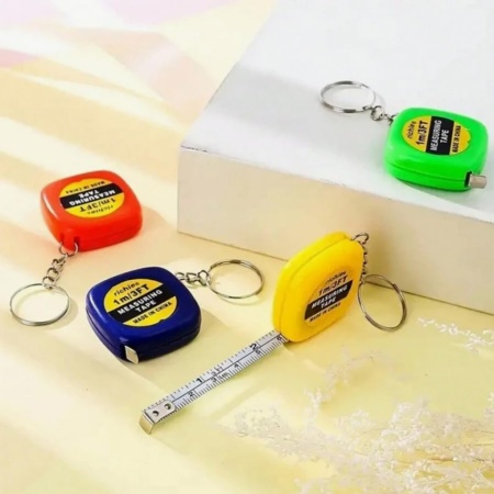 Set 4 Mini Rulete de Buzunar PARENCE 1 m / 3 FT, Bandă Metrică Flexibilă pentru Croitorie, Bricolaj și Pétanque, Carcasă Metalică, Culori Asortate - Img 3