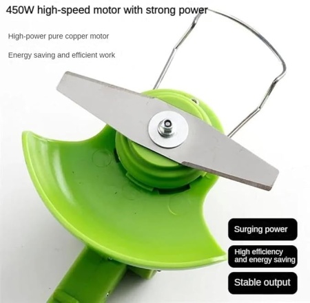 Set 5 lame metalice pentru trimmer si motocoasa Typec, cutite de taiere iarba si vegetatie, compatibilitate universala, Verde - Img 2