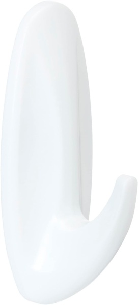 Set 6 Cârlige Adezive Decorative Medium Command 3M, Culoare Alb, Capacitate Susținere 1.3 kg / cârlig (Total 9 Benzi adezive incluse), Montare Fără Găurire - Img 6