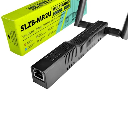 SMLIGHT SLZB-MR2U – Zigbee, Matter over Thread, Ethernet, PoE, USB, Wi-Fi adapter, black (CC2652P + EFR32MG21) - Img 3