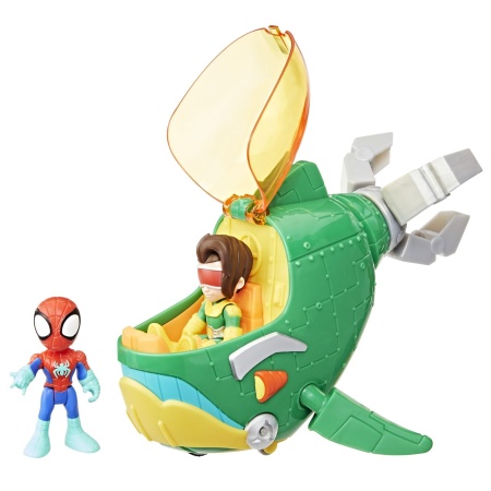 SPIDEY SI PRIETENII LUI UIMITORI MARVEL WATER WEBS SET SUBMARINUL DOC OCK CU FIGURINE SI ACCESORII - Img 2