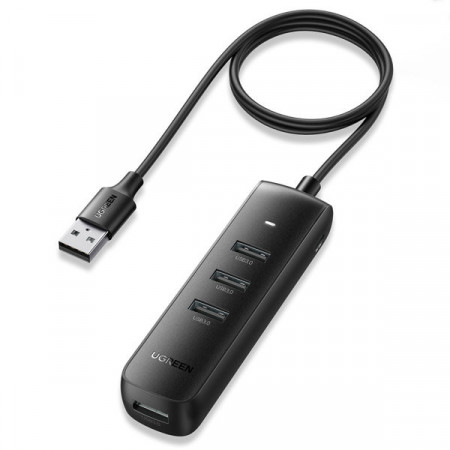Splitter HUB USB Ugreen tip A - 4x USB 3.2 Gen 1 Negru (CM416 80657)