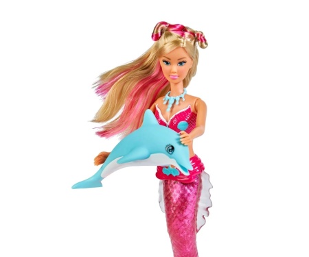 STEFFI LOVE SIRENA CU COADA FLEXIBILA SI DELFIN 29CM - Img 3