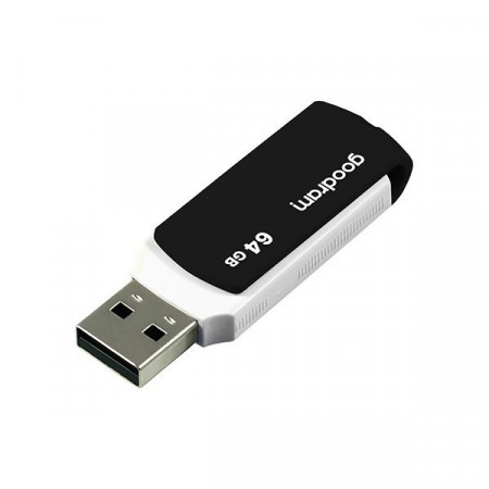 Stick USB Goodram pendrive 64 GB USB 2.0 20 MB/s (rd) - 5 MB/s (wr) flash drive black and white (UCO2-1280KWR11) - Img 2