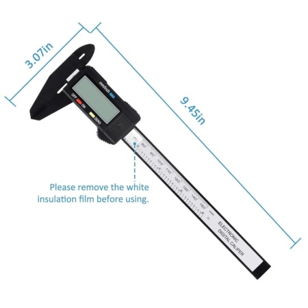 Șubler Digital de Precizie Adoric 150 mm / 6 Inch, Afișaj LCD, Comutare mm/inch, Funcție Zero și 4 Moduri de Măsurare (Interior, Exterior, Adâncime, Treaptă) - Img 6