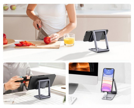Suport Ugreen pentru telefon pliabil cu mai multe unghiuri gri (LP263 80708) - Img 7