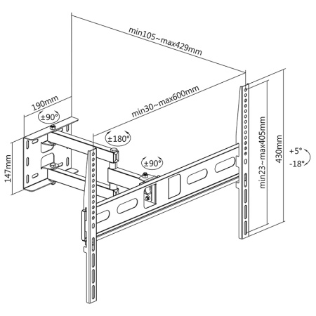 SUPORT UNIVERSAL LED TV 37-70 INCH - Img 9