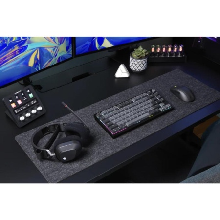Tastatura mecanica gaming Corsair K65 PLUS 2.4GHz Wireless - Bluetooth®, 75%, Pre-Lubricated CORSAIR MLX Red Linear Switches, RGB - Img 9