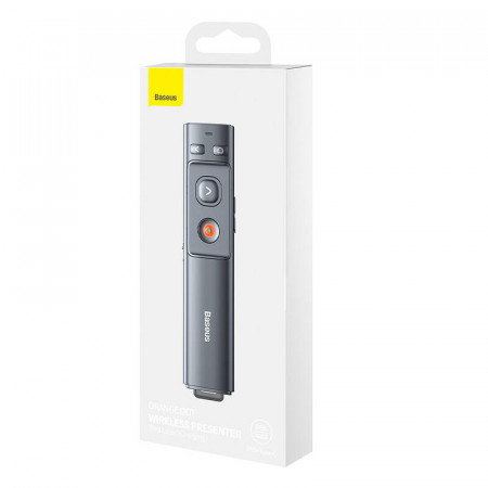 Telecomanda multifunctionala Baseus Orange Dot pentru prezentare, cu indicator laser. - Img 4