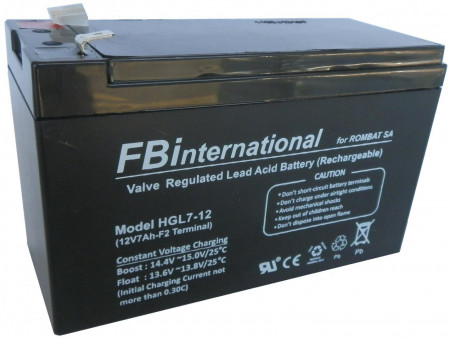 ACUMULATOR STATIONAR 7A/12V TERMINAL F2