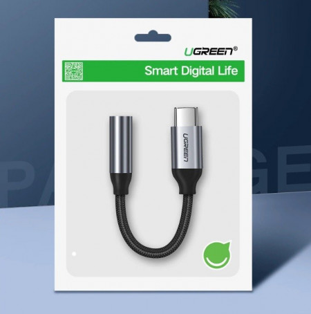 Adaptor audio USB-C la mini jack UGREEN de 3,5 mm - Img 2