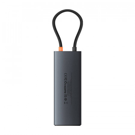 Adaptor Baseus USB-C Hub 10in1 - 2xHDMI, 3xUSB-A, USB-C, RJ45, SD/TF, PD (negru) - Img 2