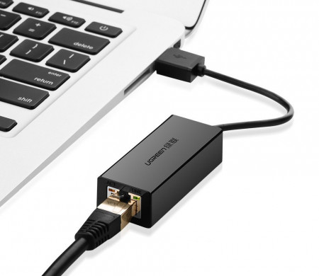 Adaptor de retea UGREEN CR111 USB 3.0 la RJ45 (black) - Img 2
