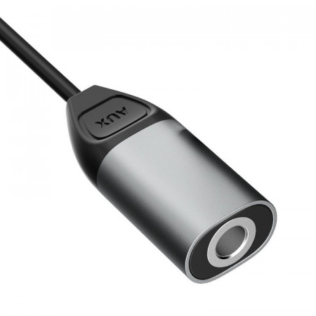 Adaptor Dudao Adaptor Lightning la mufa pentru casti 3,5 mm mini mufa gri (L17 gri) - Img 3