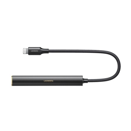 Amplificator pentru căști Ugreen CM545 DAC de la USB-C la mini mufă de 3,5 mm - negru