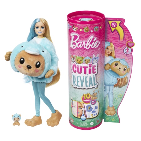 BARBIE PAPUSA BARBIE CUTIE REVEAL DELFIN URS - Img 3