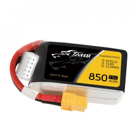 Baterie Tattu 850mAh 14.8V 75C 4S1P XT60 - Img 2