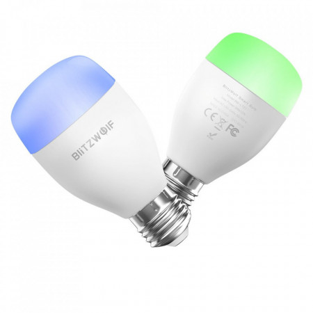 Bec inteligent Blitzwolf Wi-Fi Smart Bulb E27 RGB