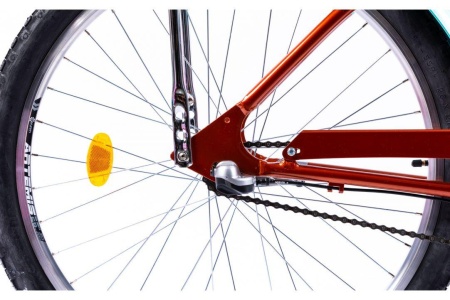 Bicicleta Pegas Strada 2, 26 inch, cadru aluminiu, maro/verde - Img 11