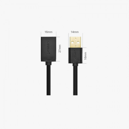 Cablu adaptor Ugreen USB la USB (mama-tata) - 1m negru - Img 2