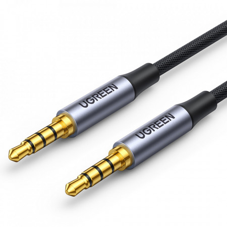 Cablu auxiliar Ugreen de 3,5 mm (mascul) - mini mufa de 3,5 mm (mascul) 2m negru (AV183)