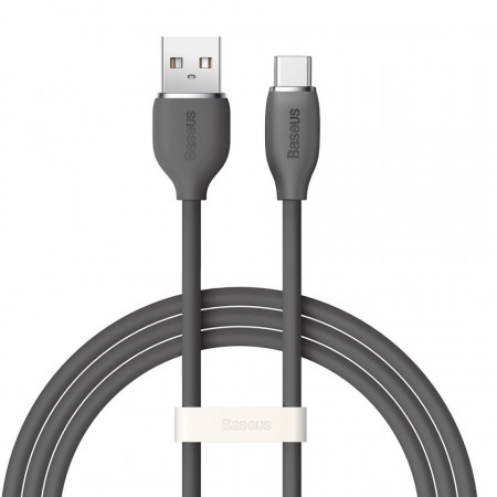 Cablu Baseus, cablu USB - USB Type C 100W 1,2 m lungime Jelly Liquid Silica Gel - negru
