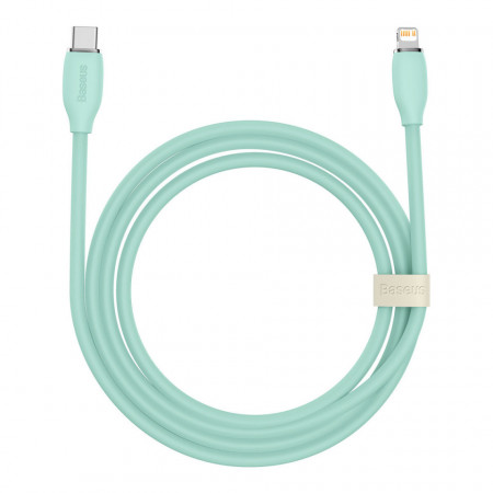 Cablu Baseus, USB tip C - cablu Lightning 20W, lungime 2 m Jelly Liquid Silica Gel - blue