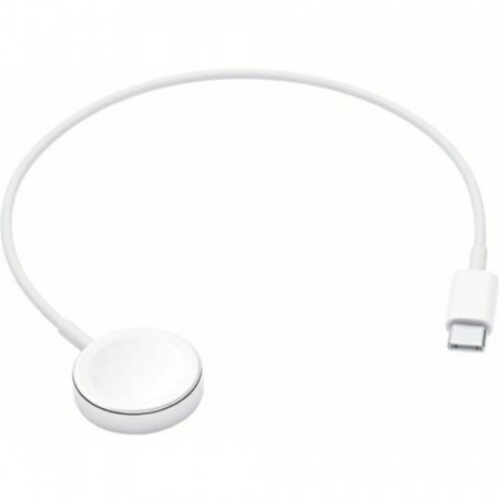Cablu Incarcare Apple Watch Magnetic USB-C Alb