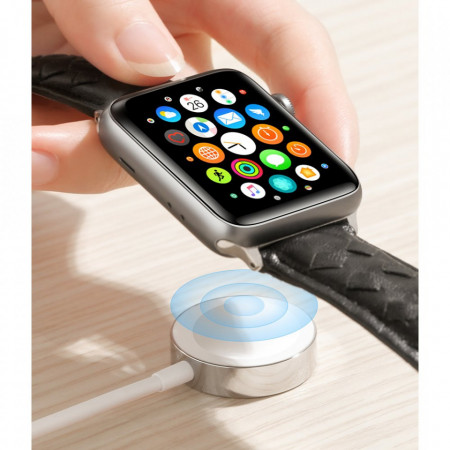 Cablu Joyroom wireless Qi charger pentru Apple Watch 1,2 m white (S-IW001S) - Img 6
