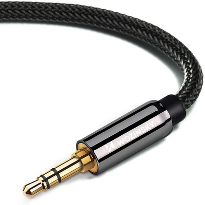 Cablu mini jack universal Wozinsky 2x cablu AUX 2 m negru - Img 2