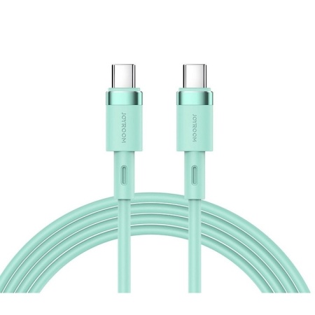 Cablu pentru incarcare si transfer de date Joyroom S-1230N9, 2x USB Type-C, PD 60W, 1.2m, Verde