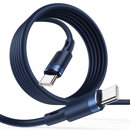 Cablu pentru incarcare si transfer de date Joyroom S-1830N9, 2x USB Type-C, PD 60W, 1.8m, Bleumarin - Img 3