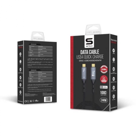 CABLU SERIOUX USB-C TO USB-C NEGRU - Img 3