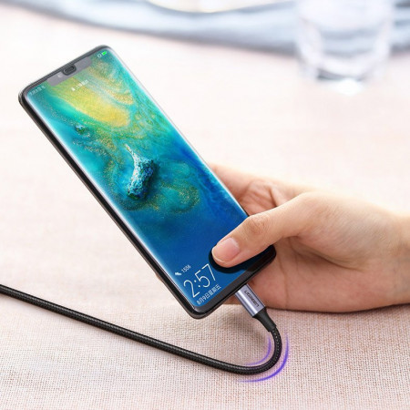 Cablu Ugreen USB Type C - USB Type C 5 A 100 W Power Delivery Quick Charge 3.0 FCP 480 Mbps 2m gray (70429 US316) - Img 4