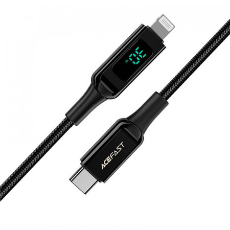 Cablu USB-C la Lightning Acefast C6-01, 30 W, MFi, 1,2 m (negru) - Img 3