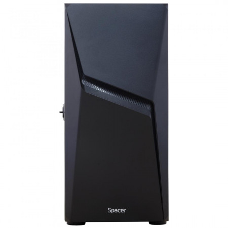 Carcasa Spacer Gaming THUNDER, Mid-Tower, fara sursa, ATX, Black - Img 3