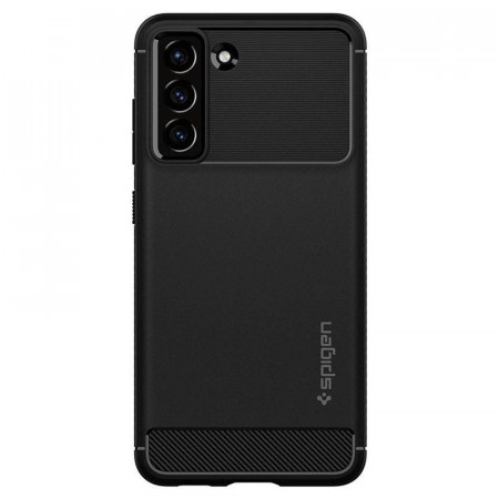 Carcasa Spigen Rugged Armor pentru Samsung Galaxy S21 FE - Negru Mat - Img 3