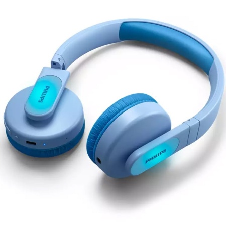 Casti audio over the ear Philips Kids, Lighting, Bluetooth, autonomie 28 ore, albastre - Img 2