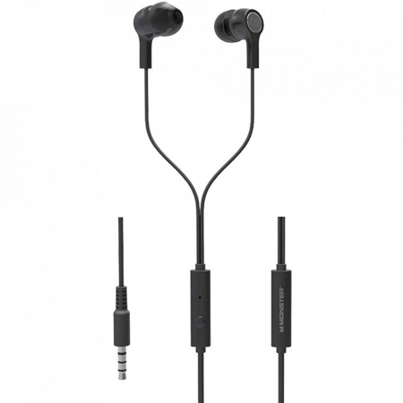 Casti Monster N-Tune-50, Microfon, Buton Control, Mufa Jack 3,5 mm, Negru - Img 3