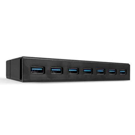 Charging Hub Lindy 7 Port USB 3.1, negru - Img 3