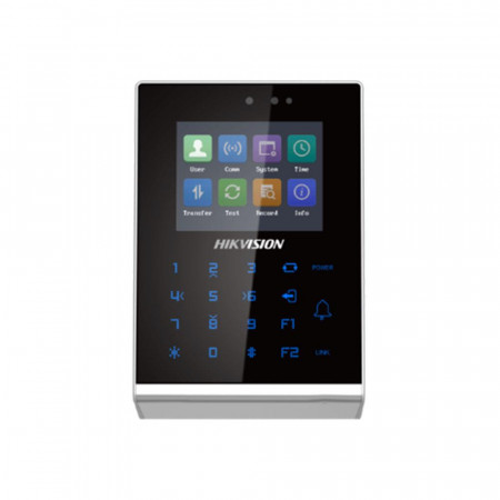 Cititor de proximitate standalone cu tastatura RFID Hikvision DS-K1T105AM(D-STD), WiFi, 2.8 inch, Wiegand, Mifare, 100.000 carduri, 300.000 evenimente
