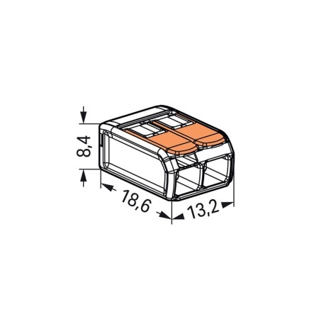 CLEME WAGO SLIM MYF 2X4MM2 SET 100 BUC - Img 8