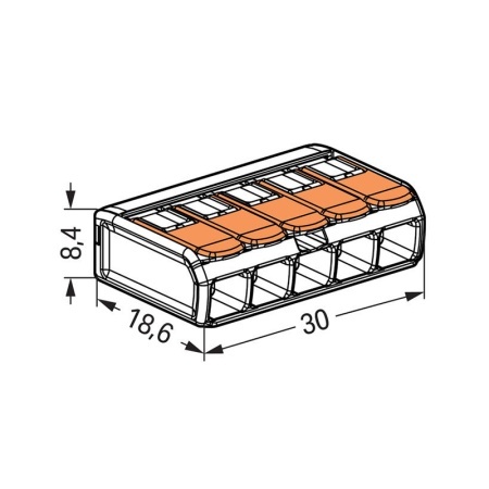 CLEME WAGO SLIM MYF 5X4MM2 SET 8 BUC - Img 8