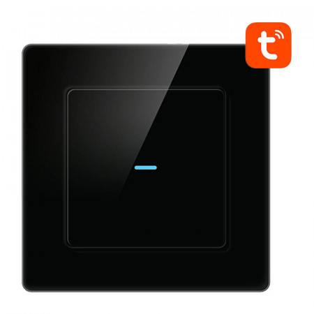 Comutator de lumina inteligent WiFi Avatto N-TS10-B1 1 cale TUYA (negru) - Img 1