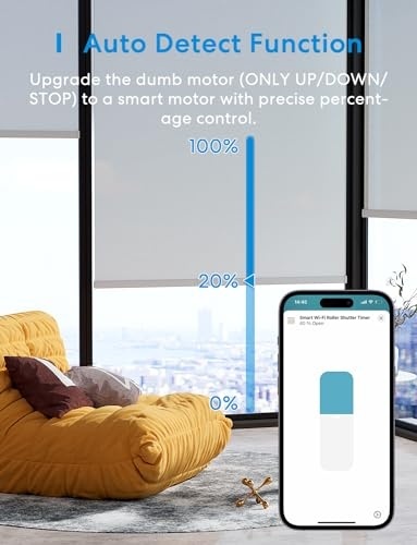 Comutator pentru rulouri Meross (necesar cablu neutru), set de 4 intrerupatoare pentru perdele de fereastră compatibile cu HomeKit, Alexa si Google Home, control vocal si telecomanda - Img 3