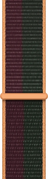 Curea Apple Watch Sport Loop, 41mm, Dark Cherry/Forest Green - Img 4