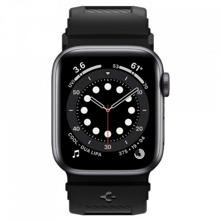 Curea SPIGEN RUGGED BAND pentru APPLE WATCH 2 / 3 / 4 / 5 / 6 / SE (38 / 40MM) MATTE BLACK - Img 4
