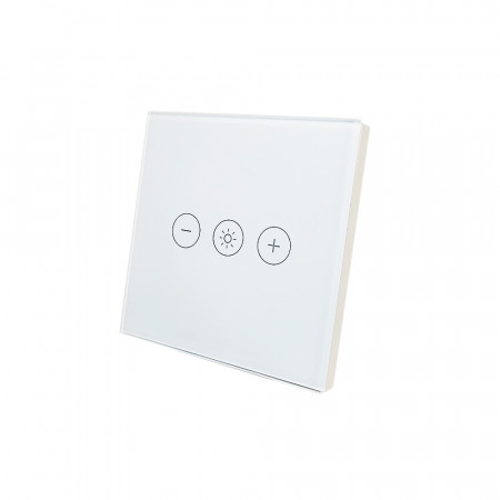Dimmer SmartWise, compatibil cu aplicatia eWeLink, comutator tactil Wi-Fi (cu panou frontal din sticla alba) - Img 2